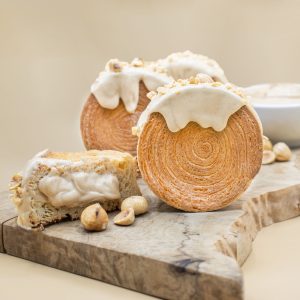 Vela nocciola bianca